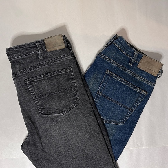 Denver Hayes Flextech Men’s Jeans (Lot of 2) Black\Blue Size 38/30 - Picture 1 of 12